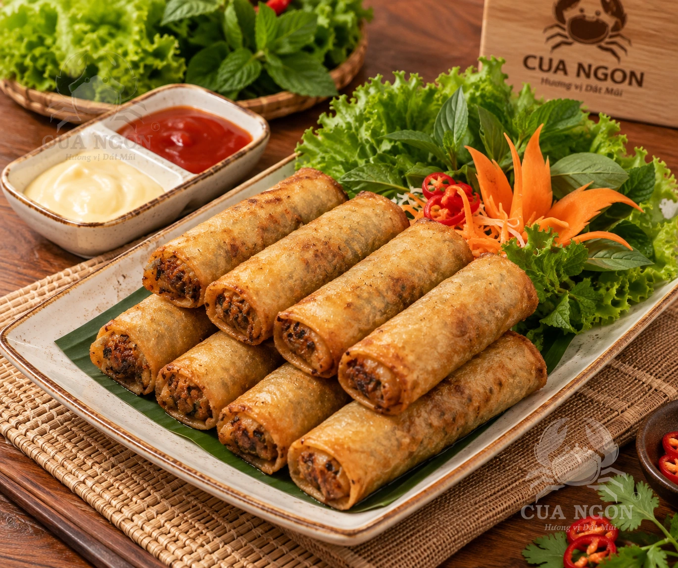 Crab Spring Rolls - 8 Pieces
